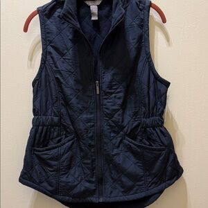 Bit & Bridle Quilted Black Vest S